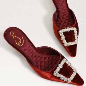 Sam Edelman velvet kitten heels